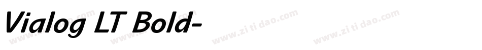 Vialog LT Bold字体转换